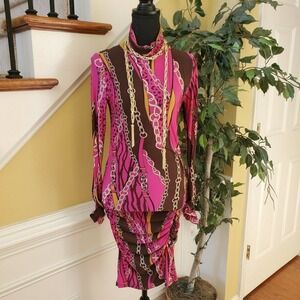 Monaco USA Bodycon Multicolor Dress Size Small